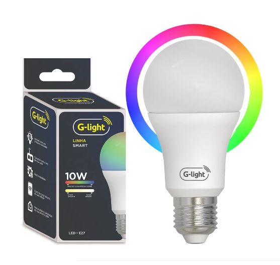 Lâmpada Inteligente Smart G-light A60 RGBW