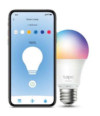 Lâmpada Inteligente Tapo L530E Multicolor TP-Link compatível com Alexa e Google Assistant